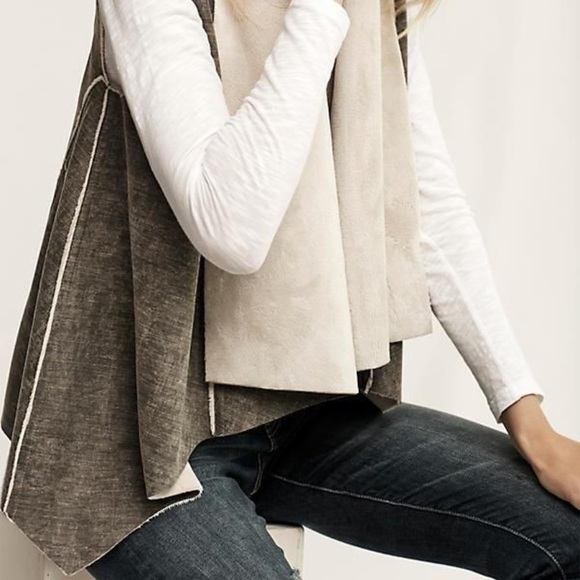 Anthropologie AMADI Kady Sherpa Vest Size M - Picture 4 of 9